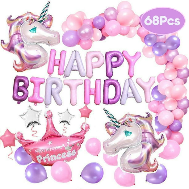 GOER Foil Unicorn Balloons,2 Pcs 46 Inch by 34 Inch Unicorn Party Supplies for Birthday Party Rainbow GOER Foil Unicorn Balloons,2 Pcs 46 Inch by 34 Inch Unicorn Party Supplies for Birthday Party Rainbow